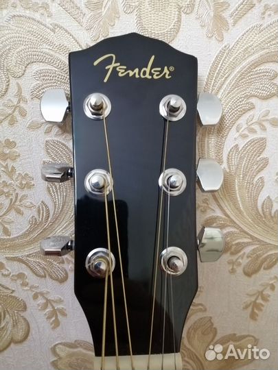 Акустическая гитара fender cd 60+чехол