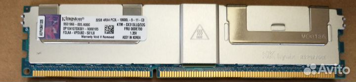 Оперативная память DDR3 32Gb 1333 ECC Reg