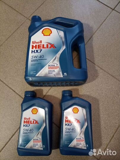 Масло моторное Shell Helix 5W40 HX7