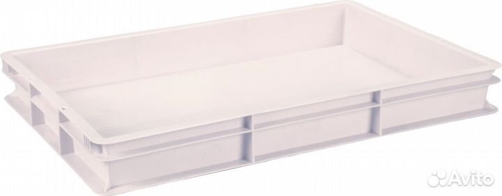 Ящик пластиковый белый 600*400*75