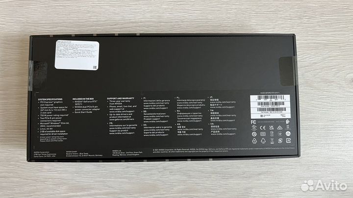 Видеокарта Nvidia RTX 3070Ti (новая, запечатана)