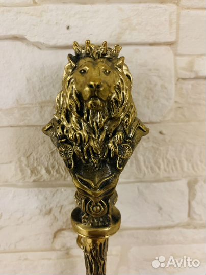 Ложка, рожок для обуви бронза новая