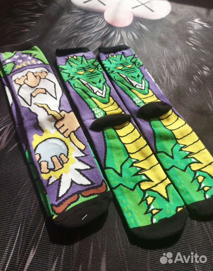 Высокие носки с принтом Мага & Дракона