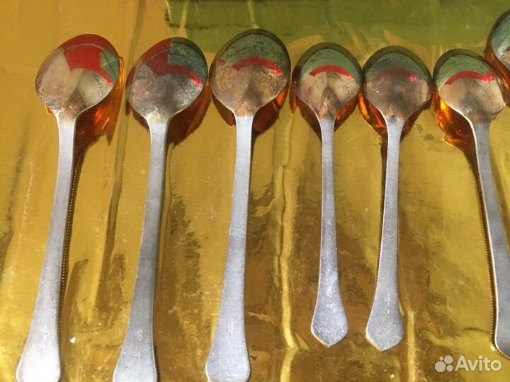 Набор мельхиоровых ложек. Винтаж