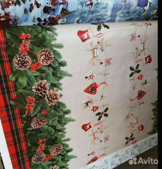 Клеенка новогодняя