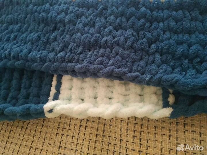 Детский вязаный плед, ручной работы