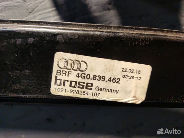 Стеклоподъемный механизм задний правый Audi A6 C7