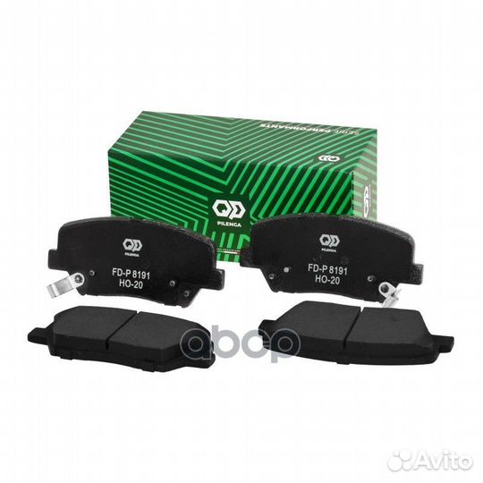 Колодки тормозные дисковые передние fd-p8191 PI