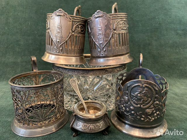 Подстаканники мельхиор алюминий СССР