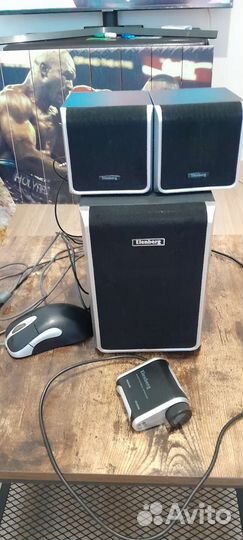 Сабвуфер и колонки Elenberg от компьютера