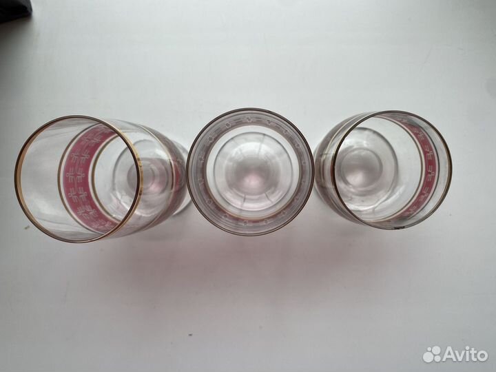 Посуда СССР бокалы богемия Чехословакия