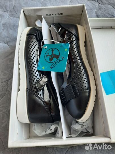 Туфли для девочки 29 размер черные