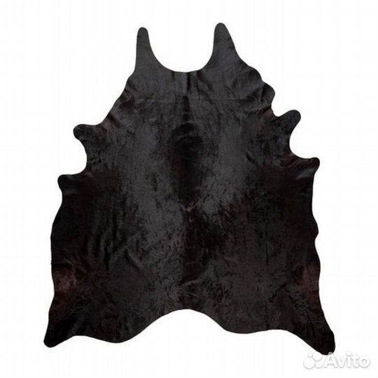Икеа коровья шкура черная