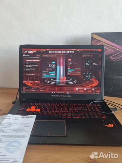 Игровой ноутбук asus rog strix 702vmk