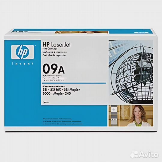 Картридж HP C3909A 09A Black черный оригинальный
