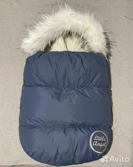 Конверт зимний в коляску и на выписку на овчине