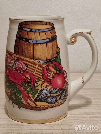 Кружка пивная. Большая. Объём - 0,8 л