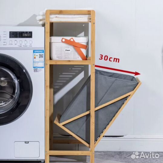 Корзина для белья из бамбука