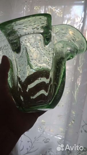 Вазы бульгазе цветное стекло 60-70г