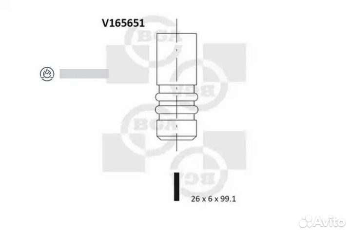 BGA V165651 Выпускной клапан