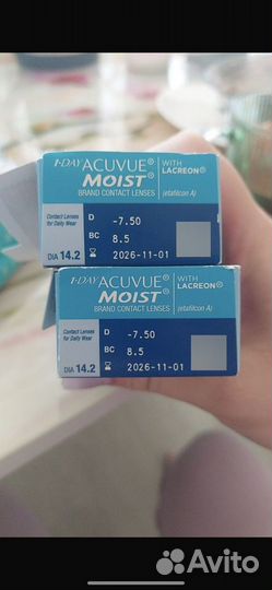 Линзы acuvue moist 1-day