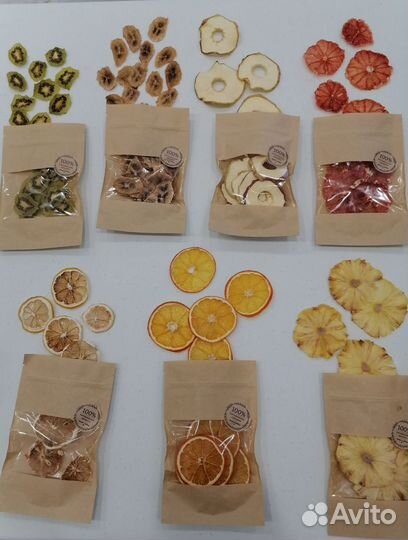 Фрипсы, фруктовые чипсы, сушеные фрукты