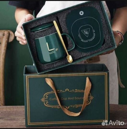 Кружка керамическая с подогревом