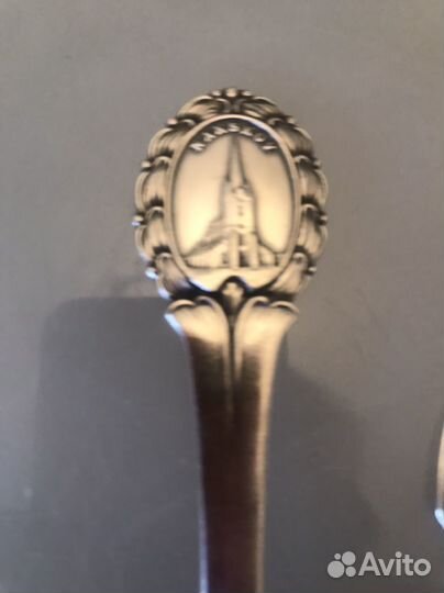 Набор ложек, мельхиор