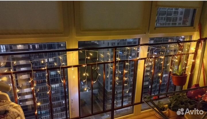 Гирлянда уличная бахрома