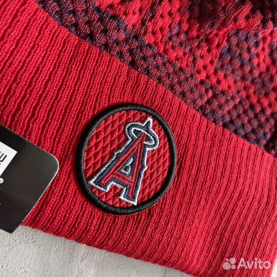 Шапка зимняя Los Angeles Angels MLB logo