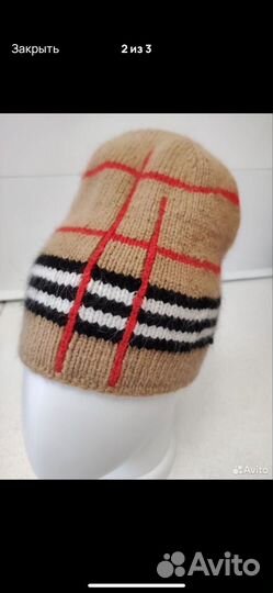 Стильная Шапка из пуха норки размер 54-56