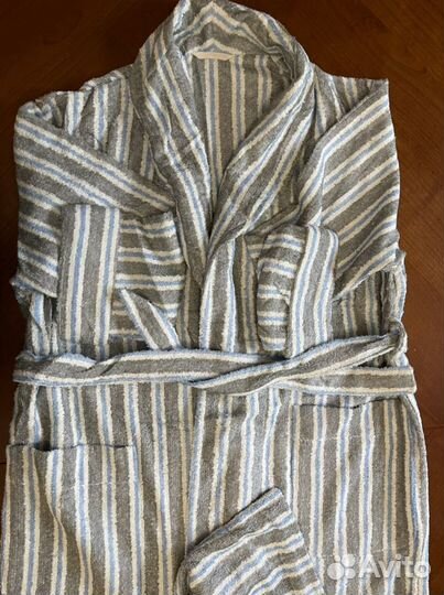 Халат льняной банный, унисекс, набор, рзмер 52-54