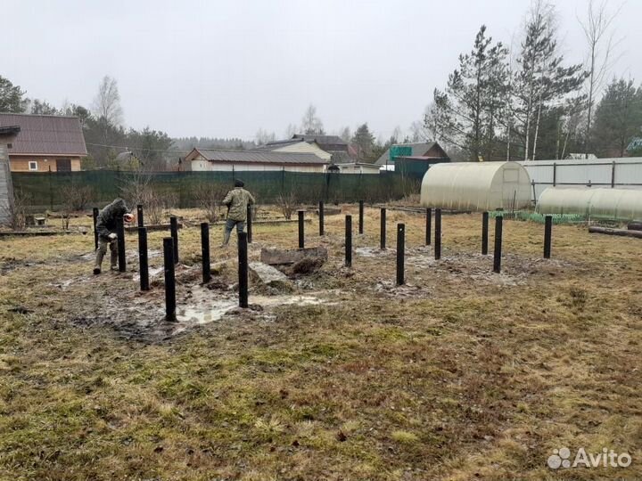 Винтовые сваи под ключ. Ремонт фундамента