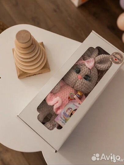 Вязаные игрушки заяц