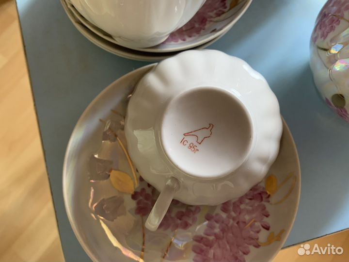 Чайный сервиз фарфоровый Дулево 