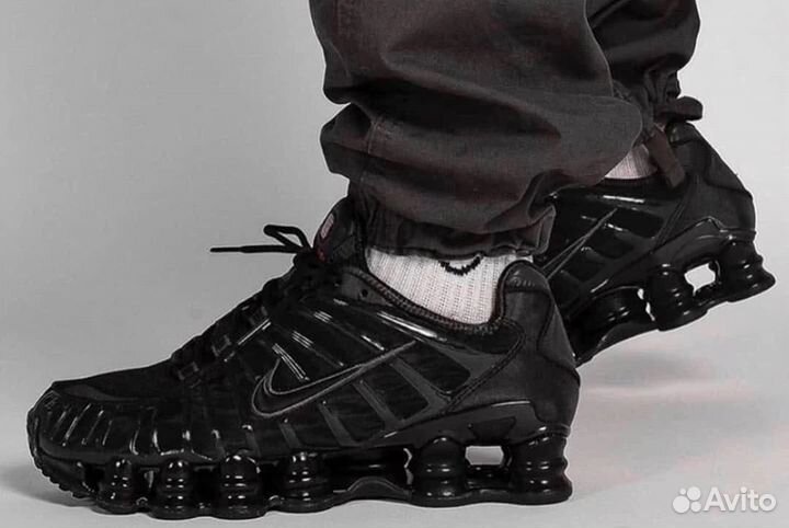 Кроссовки nike shox tl black в наличии