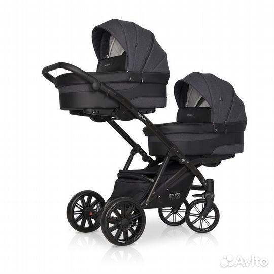 Коляска для двойни 2 в 1 Riko Team