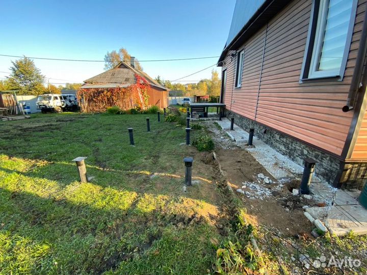 Монтаж винтовых свай