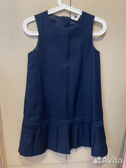 Школьный сарафан синий 152