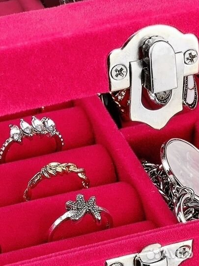 Шкатулка для украшений велюр новая