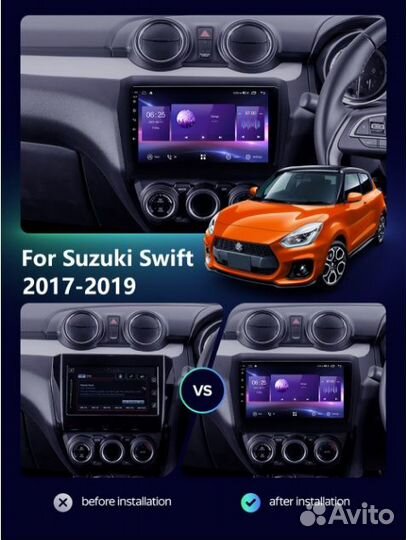 Магнитола Suzuki Swift 2017-2019 Android