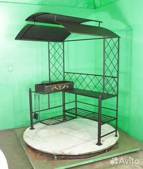 Мангал с крышей