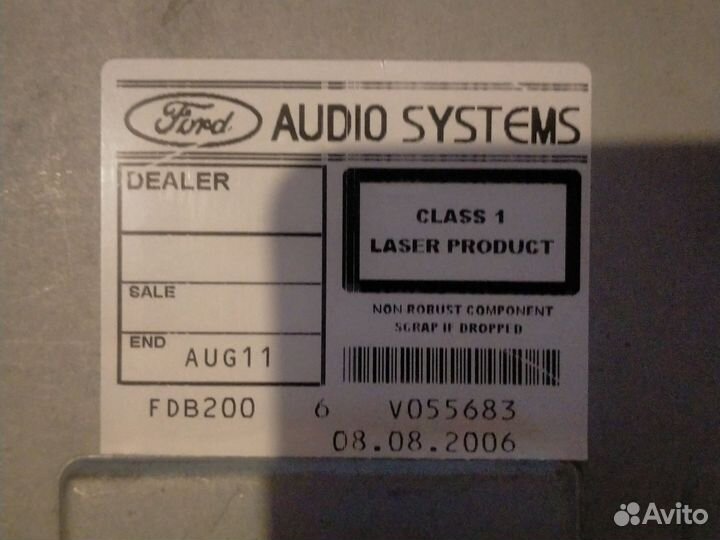 Автомагнитола форд фокус 2 6000 CD с рамкой