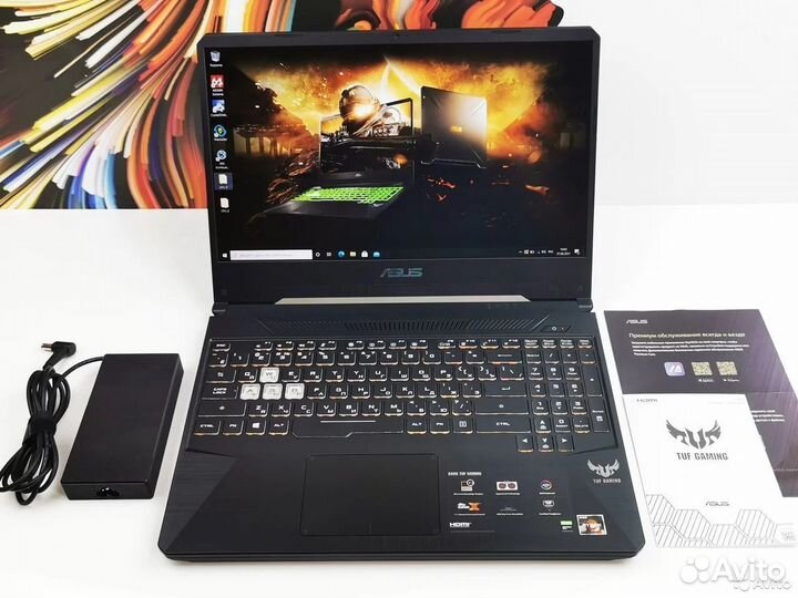 Asus TUF 8 ядер Ryzen5 120Hz 8GB GTX1650 SSD 512
