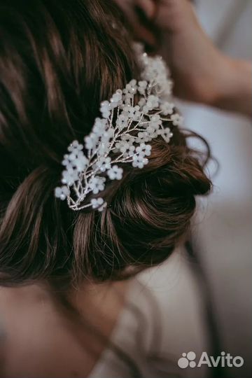 Свадебное украшение в волосы