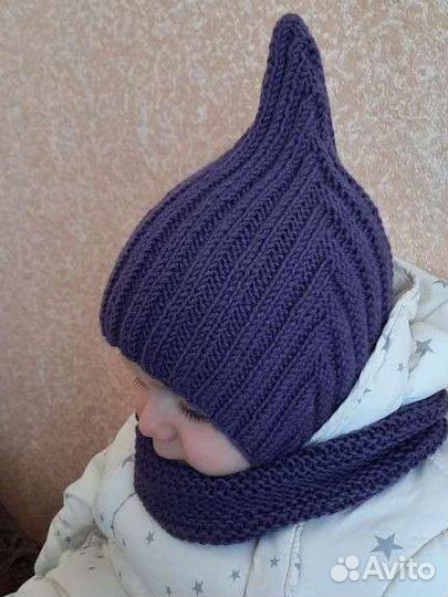 Комплект шапка и снуд