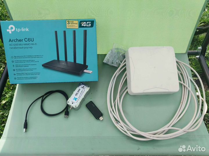 Антена 4G, модем 4g, Wi-Fi роутер. Полный комплект