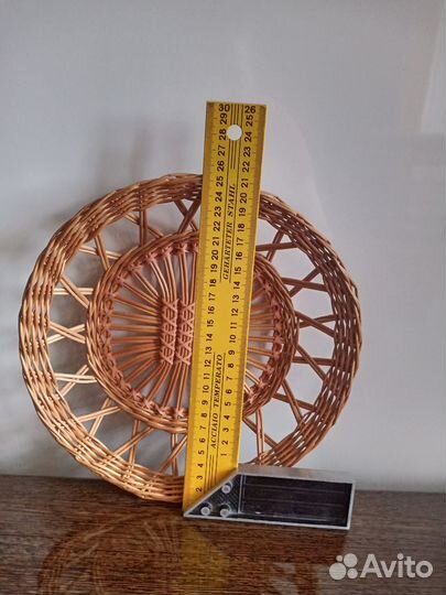 Тарелка декоративная из соломки (сухарница)