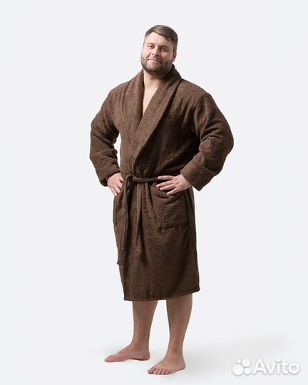 Махровый халат с именной вышивкой на заказ