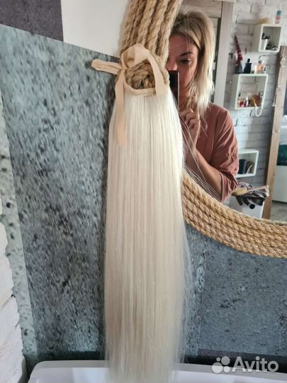 Хвост шиньон накладной 50см. на ленте